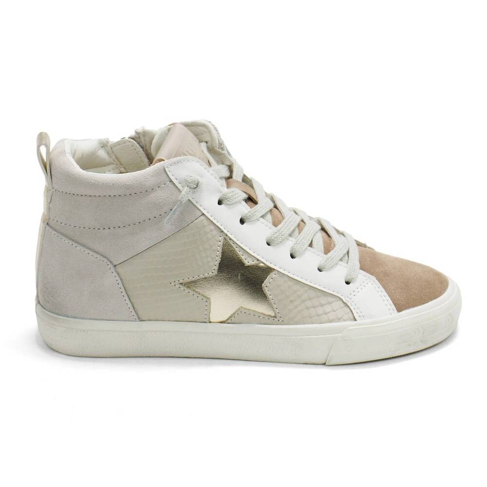 NEW VINTAGE HAVANA women's axel high top sneakers in blush